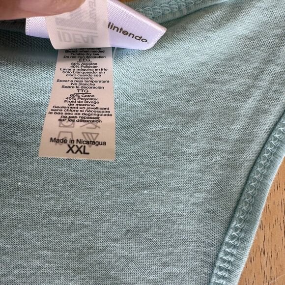 Nintendo Animal Crossing Portrait Racerback Tank Top Women’s Baby Blue XXL GUC - Picture 8 of 10